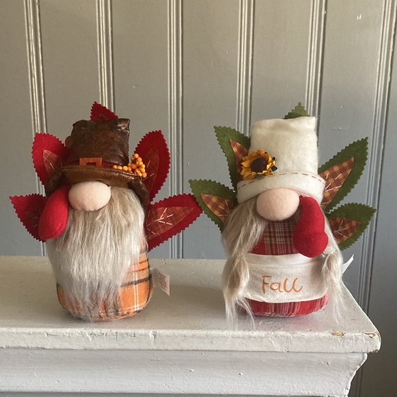 NWT- Set of 2- 8” Precious- Fall Turkey 🦃 Couple Gnome Decorations 🍁🌻 - Picture 15 of 17